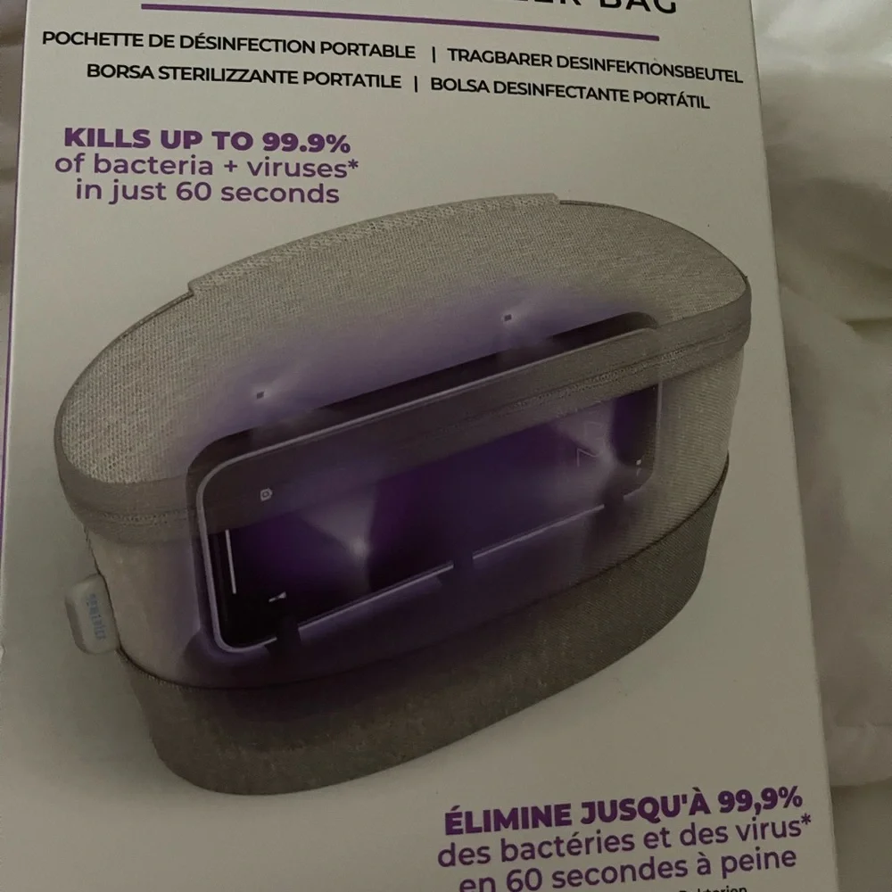 Black Mobile Phone Sanitizer UV Chamber